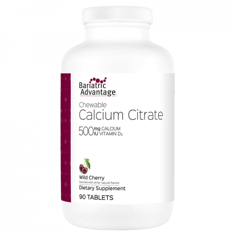 Calcium Citrate Chewable 500mg (3 Flavors)